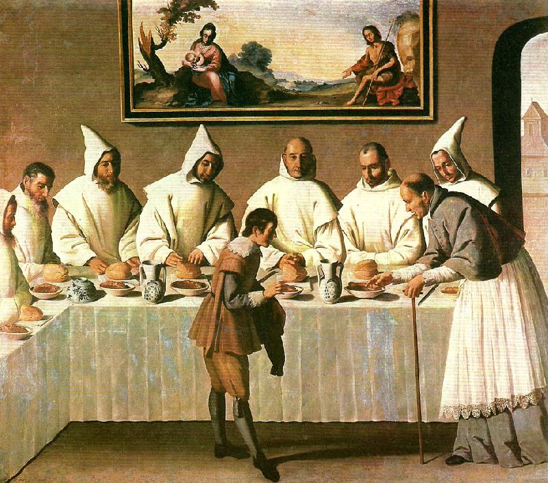 Francisco de Zurbaran st, hugo in the refectory China oil painting art